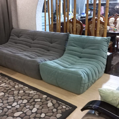 Фото нашей лаунж зоны в квартире. Диваны и кресла без каркаса. Реальный отзыв покупателя с оценкой 5 звезд.